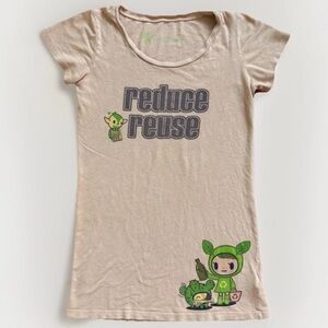VTG RARE Tokidoki Cactus Bastardino Eco Collection Sz S T-Shirt Y2K Earth Day